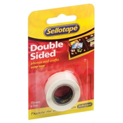 Sellotape Double Sides Tape 15mm x 5m [Pack 12]